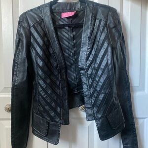 Black Leather Women's Jacket
